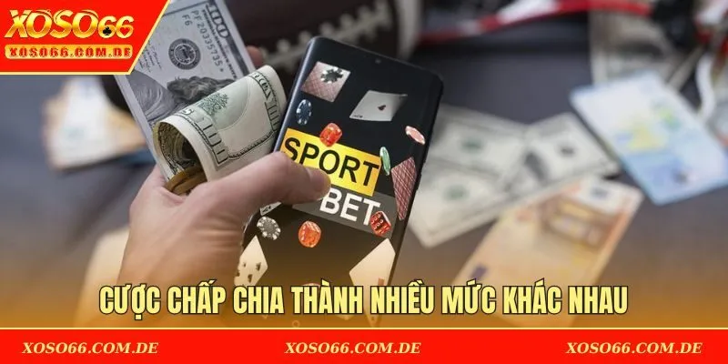 Cược chấp chia thành nhiều mức khác nhau