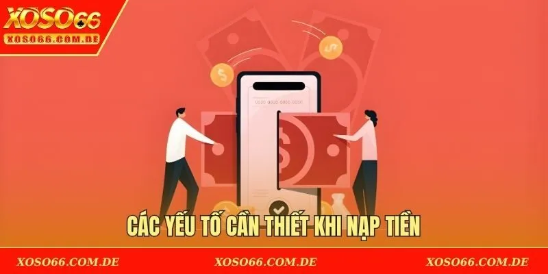 Các yếu tố cần thiết khi nạp tiền